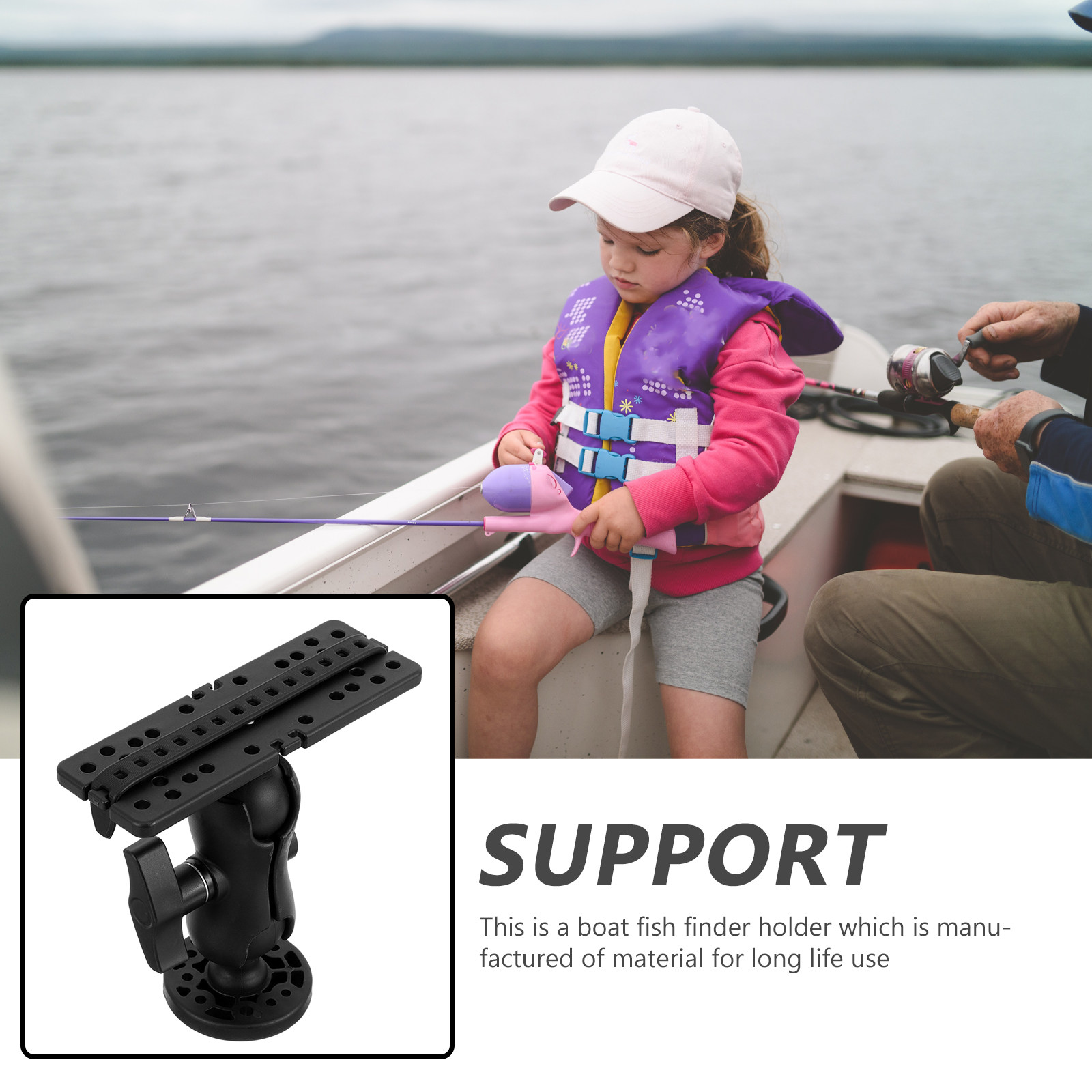 حامل جهاز تحديد مواقع الأسماك  - مراجعة Fishing Kayak Fish Finder Mount وسعره